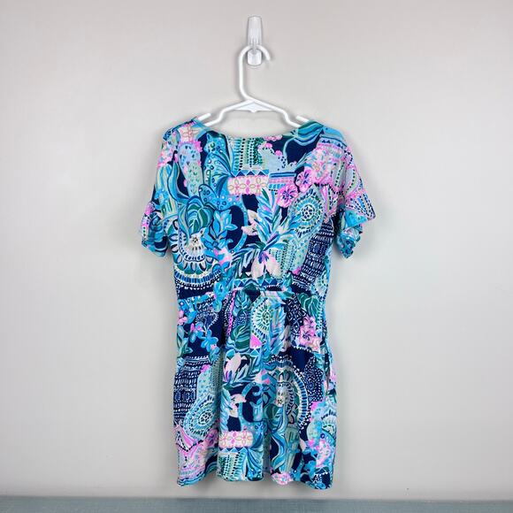 Lilly Pulitzer Girls Stasia Dress Multi Lookin Sharp M 6-7 - Picture 5 of 5
